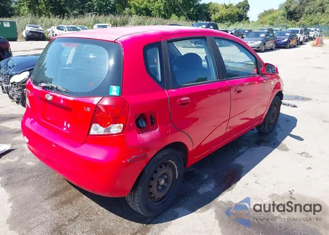 2007 Chevrolet Aveo 5 Ls из США, поврежденный, VIN KL1TD66627B747296
